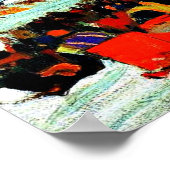 Pferderennen im Winter von Clarence Gagnon Poster (Ecke)