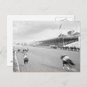 Pferderennen in New Orleans, 1906 Postkarte (Vorne/Hinten)