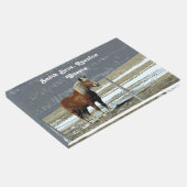 Pferderennen in Paddock - Gästebuch (Ecke)