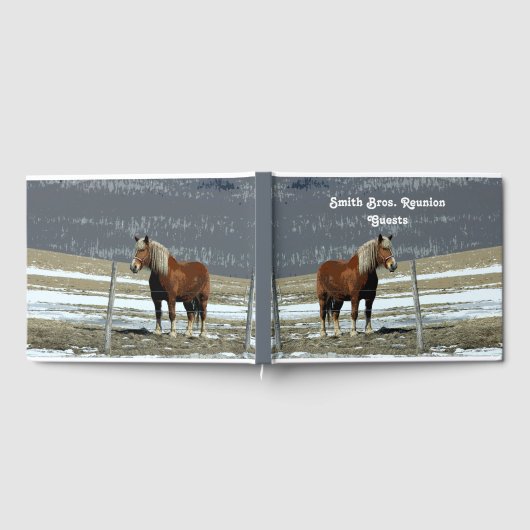 Pferderennen in Paddock - Gästebuch (Voll)