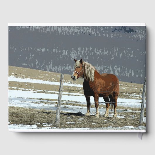 Pferderennen in Paddock - Gästebuch (Rückseite)