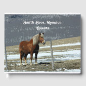 Pferderennen in Paddock - Gästebuch (Vorderseite)