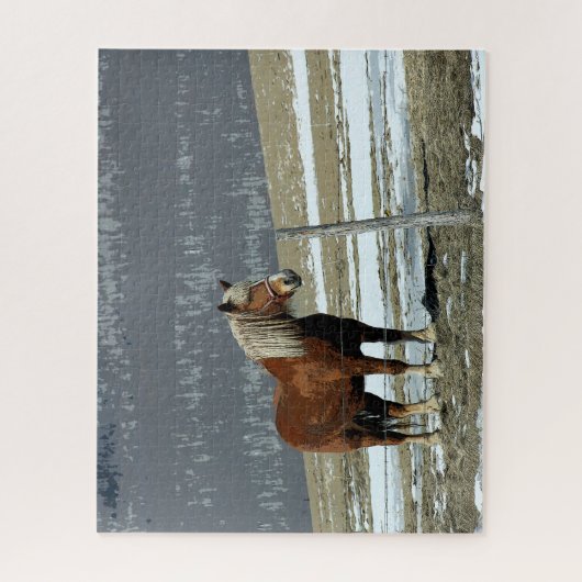 Pferderennen in Paddock Jigsaw Puzzle (Vertikal)