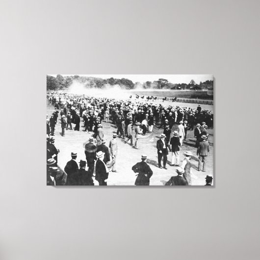 Pferderennen in Saratoga Leinwanddruck (Vorderseite)