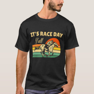 Pferderennen ist Renntag ihr alle Jockey Rennen T-Shirt