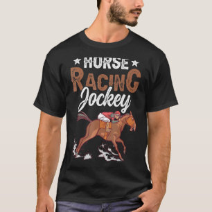 Pferderennen-Jockey-Rennpferde T-Shirt