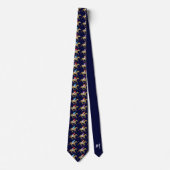 Pferderennen-Jockeys Derby-Tag-Monogramm Krawatte (Vorderseite)