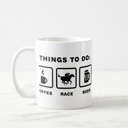 Pferderennen Kaffeetasse (Links)