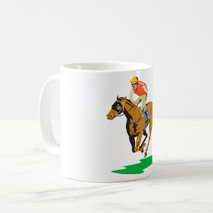 Pferderennen Kaffeetasse