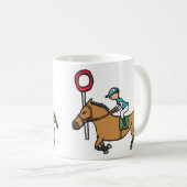 Pferderennen Kaffeetasse (VorderseiteRechts)