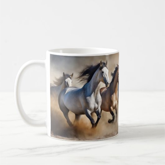 Pferderennen Kaffeetasse (Links)