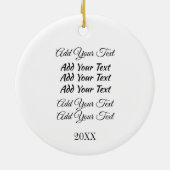 Pferderennen Keramik Ornament (Hinten)