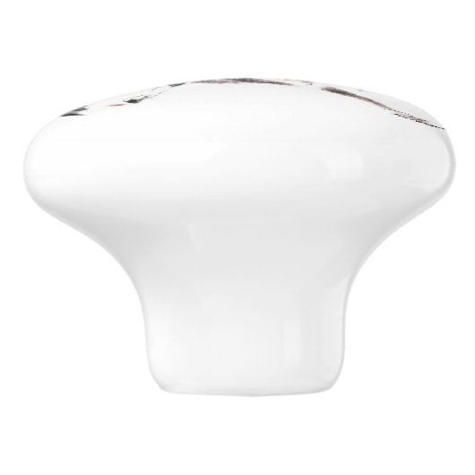 Pferderennen Keramikknauf (Seitenansicht)