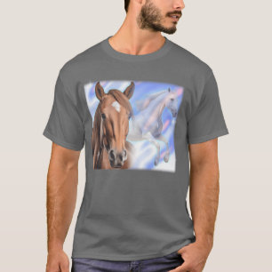 Pferderennen Kunst Reitsport Dekor Geschenk für Pf T-Shirt