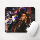Pferderennen-Mausunterlage Mousepad (Mit Mouse)