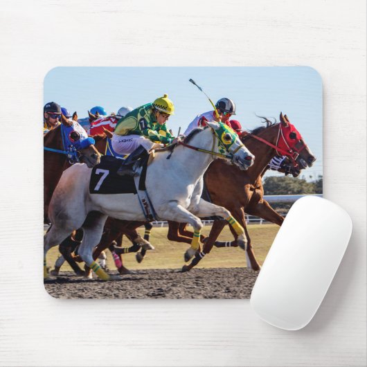 Pferderennen Mousepad (Mit Mouse)