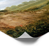 Pferderennen Ölgemälde Vintag antiken Poster (Ecke)