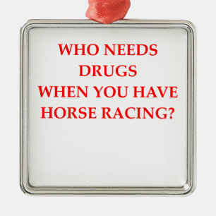 Pferderennen Ornament Aus Metall