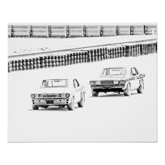 Pferderennen Poster (Vorderseite)