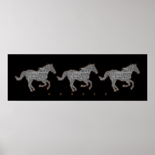 Pferderennen Poster (Vorne)