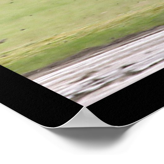 Pferderennen Poster (Ecke)