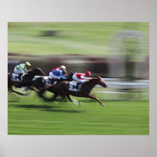 Pferderennen Poster