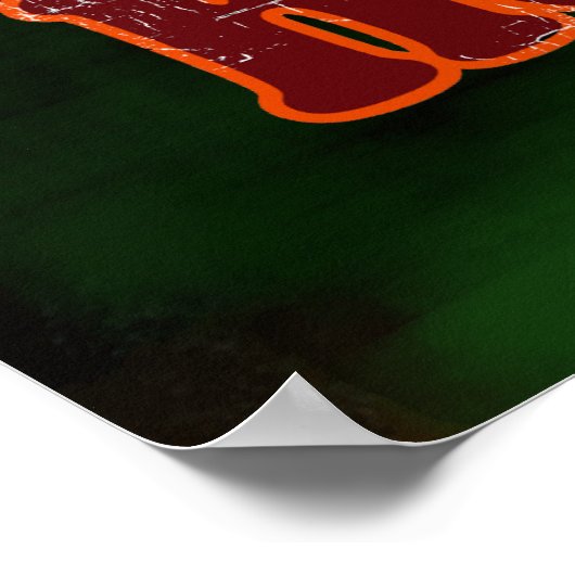 Pferderennen Poster (Ecke)