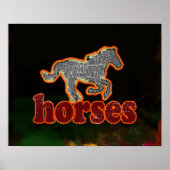 Pferderennen Poster (Vorne)