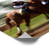 Pferderennen (Poster) Poster (Ecke)