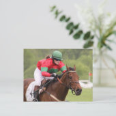 Pferderennen Postkarte (Stehend Vorderseite)