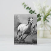Pferderennen Postkarte (Stehend Vorderseite)