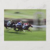 Pferderennen Postkarte (Vorderseite)