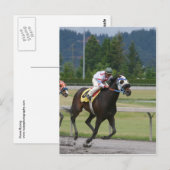 Pferderennen Postkarte (Vorne/Hinten)