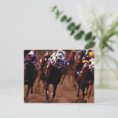 Pferderennen Postkarte (Stehend Vorderseite)