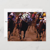 Pferderennen Postkarte (Vorne/Hinten)