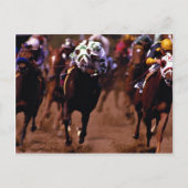Pferderennen Postkarte (Vorderseite)