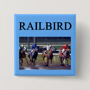 Pferderennen railbird button