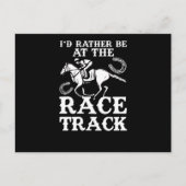 Pferderennen Rennen Pferd eher Race Track Racehors Postkarte (Vorderseite)