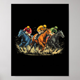 Pferderennen Rodeo Reitsport Rennen Rennen Poster