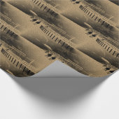 Pferderennen-schlammiger Bahn-Schmutz Geschenkpapier (Ecke)