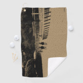 Pferderennen-schlammiger Bahn-Schmutz Golfhandtuch (Insitu)