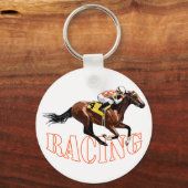 Pferderennen Schlüsselanhänger (Vorderseite)