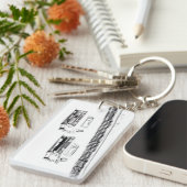 Pferderennen Schlüsselanhänger (Vorderseite rechts)