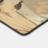 Pferderennen Schreibtischunterlage (Ecke)