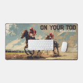 Pferderennen Schreibtischunterlage (Tastatur & Maus)