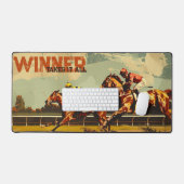 Pferderennen Schreibtischunterlage (Tastatur & Maus)