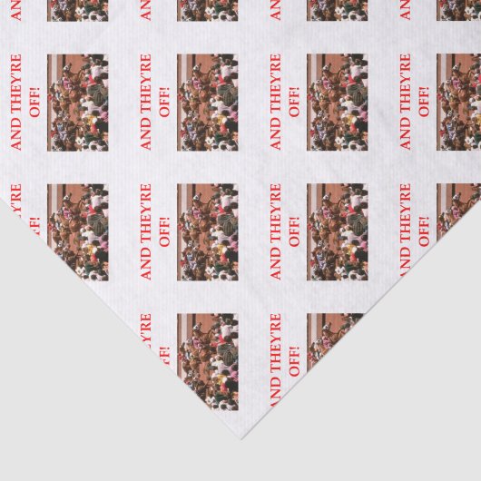 Pferderennen Seidenpapier (Ausschnitt)