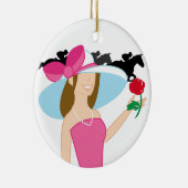 Pferderennen - SRF Keramik Ornament (Rechts)