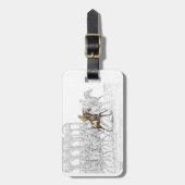 Pferderennen Start Gate Gepäckanhänger (Vorderseite vertikal)