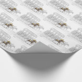Pferderennen Start Gate Geschenkpapier (Ecke)